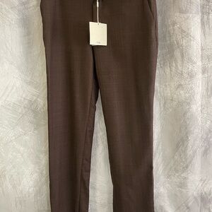 Tibi Women's Chocolate Brown Trousers
